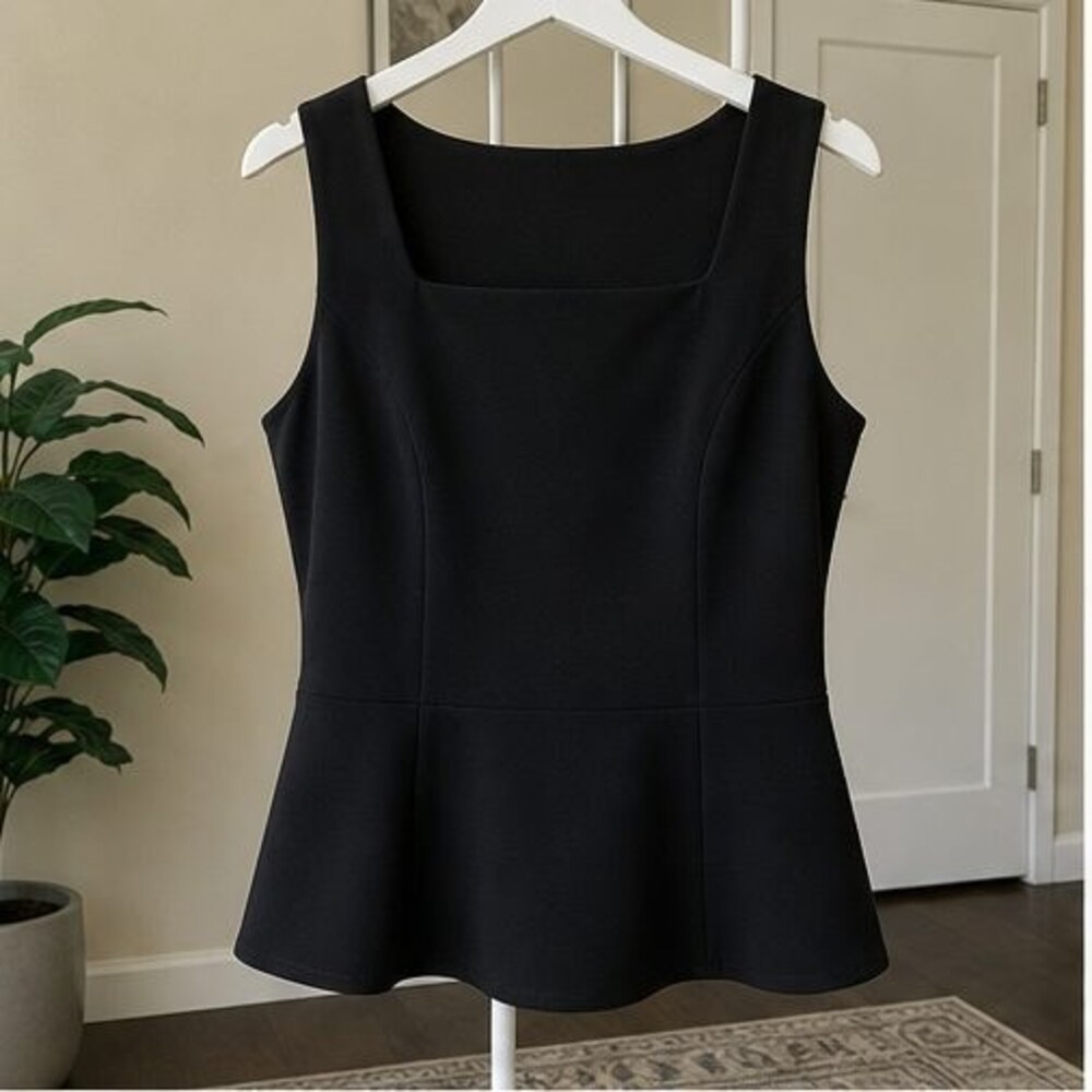 Black Peplum Top